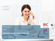 Sekretariat (m/w/d) Vorstand - Bad Staffelstein