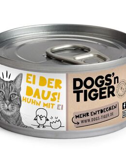 Dogs'n Tiger Cat Filet 12 x 70 g - Hühnerfilet mit Ei