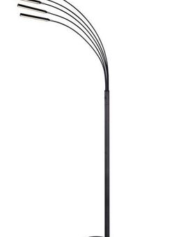 Reality Leuchten LED Stehlampe Reed, Dimmer, Ein-/Ausschalter, Memoryfunktion, mehrere Helligkeitsstufen, LED fest integriert, Warmweiß, Sensordimmer, Memory Funktion