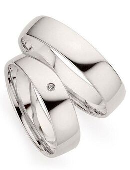 Phönix Trauring Schmuck Geschenk Partnerring Ehering Trauring Silber 925, Made in Germany - wahlweise mit oder ohne Brillant