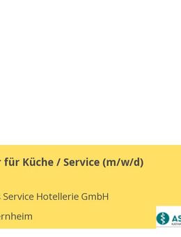 Mitarbeiter für Küche / Service (m/w/d) - Bad Sobernheim