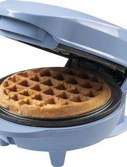 bestron Waffeleisen AMW500 Mini, 550 W, für klassische Waffeln, kleiner Waffelmaker mit Antihaftbeschichtung