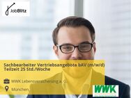 Sachbearbeiter Vertriebsangebote bAV (m/w/d) - Teilzeit 25 Std./Woche - München