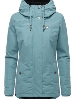 Ragwear Kurzmantel Alvena YOUMODO Wasserdichter Damen Mantel mit verstellbarer Kapuze