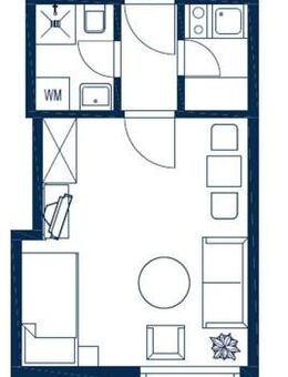 Vor allem für Kurzzeit-Mieter: Vollmöblierte Wohnung in Bestlage von Hamburg-Winterhude I 1 Zimmer - 23m² - Hamburg