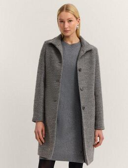 bugatti Wollmantel Modern Fit mit Flexcity Stretch und Stehkragen