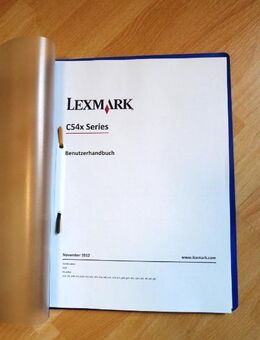 Bedienungsanleitung für Lexmark C540n, ausgedruckt - Gelsenkirchen