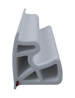 DIWARO Türdichtung SZ154 für Stahlzargen | Dichtung 5 lfm | Farben: weiß, grau, braun, beige | senkrechte Nut | Fachhandelsware, hergestellt in Deutschland - Moers