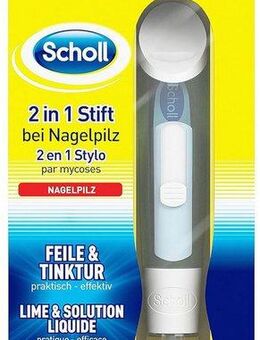 Scholl Nagelpflegestift 2-in-1 Stift effektiven Behandlung von Nagelpilz und Pilzinfektionen, Wirksamkeit klinisch bestätigt