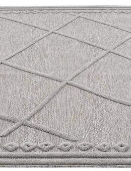 Carpet City Teppich In-& Outdoorteppich Santorini 58578, 3D-Effekt, Raute-Optik, rechteckig, Höhe: 5 mm, Wetterfest & UV-beständig für Terrasse, Balkon, Küche, Flur