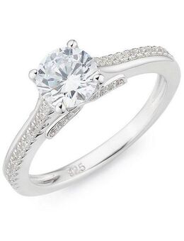 Firetti Fingerring Schmuck Geschenk Silber 925 Silberring Verlobungsring, mit Zirkonia (synth)