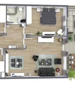 Moderne, schöne und helle 3-Zimmer-Whg mit EBK und Terrasse - Achim