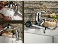 WENKO Waschbeckenbrause Ersatz-Geschirrbrause Watersaving wassersparender Perlstrahl und kräftiger Brausestrahl