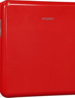 exquisit Kühlschrank CKB45-0-031F rot, 50 cm hoch, 48,5 cm breit