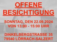 OFFENE BESICHTIGUNG AM SONNTAG, DEN 22.09.2024 VON 13:00 - 15:00 UHR... - Lörrach