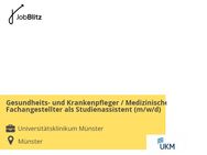 Gesundheits- und Krankenpfleger / Medizinischer Fachangestellter als Studienassistent (m/w/d) - Münster
