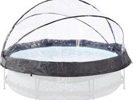 EXIT Poolverdeck multifunktionale Abdeckung zum Aufklappen, geeignet für Framepools