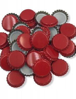 Kronkorken Bier Deckel Wein 26mm stark ROT 50 Stück - Wuppertal