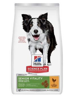 Hill's Science Plan Senior Vitality Mature Adult 7+ Medium mit Huhn & Reis - Sparpaket: 2 x 2,5 kg