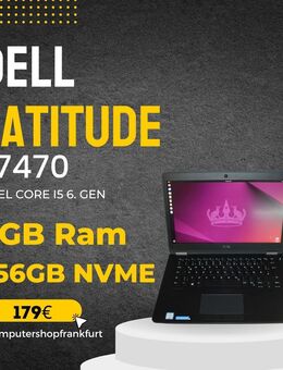 Linux Ubuntu,Dell E7470,Intel Core i5,8GB Ram,256GB SSD - Frankfurt (Main) Griesheim