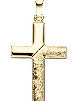 JOBO Kreuzanhänger Anhänger Kreuz, 585 Gold