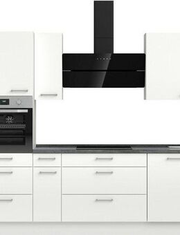nobilia® Küchenzeile "Laser II", Ausrichtung wählbar, Breite 360 cm, vormontiert, wahlw. mit unterschiedlichen E-Geräten-Sets