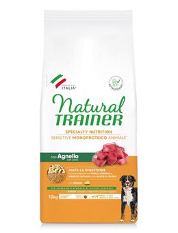 2 x 7 kg / 12 kg Natural Trainer Sensitive zum Sonderpreis! - Adult Medium & Maxi mit Lamm (2 x 12 kg)
