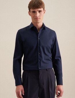 seidensticker Businesshemd Schwarze Rose Slim 1/1 Kentkragen Uni