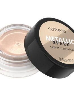 Catrice Lidschatten Metallic Spark Cream Eyeshadow, 3-tlg., Wischfest, lange Haltbarkeit, cremig, metallisch funkelndes Finish.
