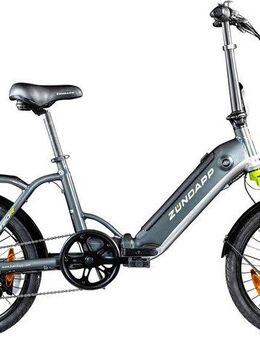Zündapp E-Bike Faltrad ZT20R, 6 Gang, Kettenschaltung, Heckmotor, 468 Wh, Pedelec, Elektrofahrrad für Damen u. Herren