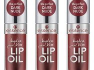 Essence Lipgloss hydra kiss LIP OIL, 3-tlg., Dezente Farbabgabe, pflegende Textur, glänzendes Finish, vegan.