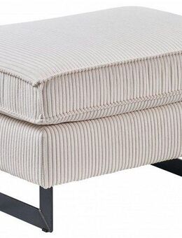 Places of Style Hocker Pinto, mit Keder, Metallfüßen und auch in Cord Bezug erhältlich