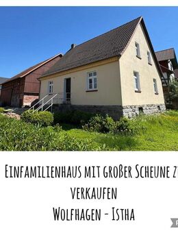 Einfamilienhaus mit Scheune, Erstbezug nach Komplettsanierung, Wärmepumpe mit FBH, 4 Zimmer, 2 Bäder - Zierenberg Zentrum