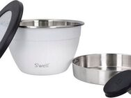 S'well Salatschüssel S'well Calacatta Gold Salad Bowl Kit, 1.9L, Edelstahl, (3-tlg), Therma-S'well®-Technologie mit vakuumisolierten Außenschale