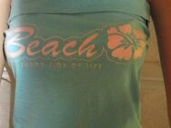 NEUw * Sexy * Hawai- Blüten * Flower- Power * Silber- Glitzer * Bandeau * Tube- Top * T- Shirt "X-Mail" Gr. 36- 38, 40/ S- M * türkis * weiß  * - Riedlingen
