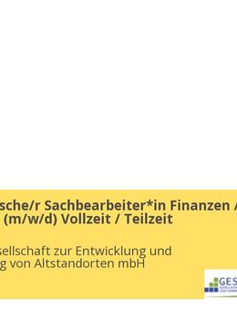 Kaufmännische/r Sachbearbeiter*in Finanzen / Controlling (w/m/d) Vollzeit / Teilzeit - Berlin