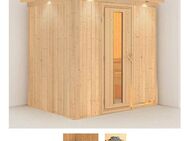 Karibu Sauna Bedine, BxTxH: 210 x 165 x 202 cm, 68 mm, (Set) ohne Ofen