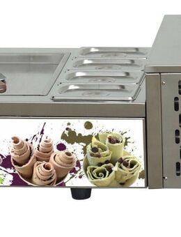Roll Eismaschine Eisrollen Maschine Gebratenes Eis Maschine Ice Cream Rolls Thai Eis Ice Rolls Set 431 - Wuppertal