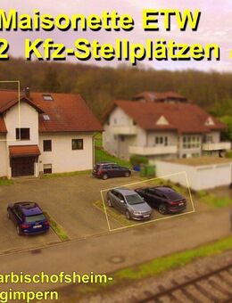 ***3 Zi.- Maisonette ETW*Balkon*2 Stellplätze*SEHR GEPFLEGT*SOFORTBEZUG*** - Neckarbischofsheim