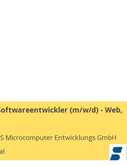 Full-Stack-Softwareentwickler (m/w/d) - Web, Cloud - Wuppertal