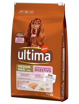 Ultima Medium / Maxi Sensitive Lachs - Sparpaket: 2 x 7 kg