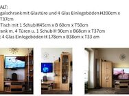 Wohnzimmer, Fernsehregal, Wohnwand - Frontenhausen