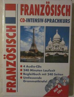 FRANZÖSISCH CD-Intensiv-Sprachkurs mit 4 Audio-CD´s, neu, ovp. - München