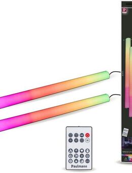 Paulmann LED-Streifen EntertainLED Lightbar Dynamic Rainbow RGB 30x30mm 2x1W 2x48lm, 2-flammig