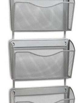 Zeller Present Zeitungsständer Mesh, Wand/Tür-Magazinhalter