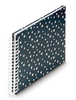 Hama Fotoalbum Fotoalbum Spiralalbum "Lovely", 28x24 cm, 50 weiße Seiten, Blau