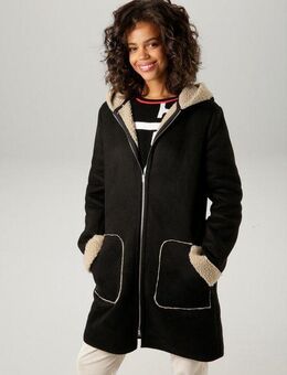 Aniston CASUAL Kurzmantel mit Kapuze