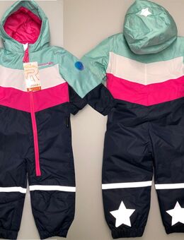 Baby Mädchen Skianzug Schneeanzug Jacke Bunt Rodeo reflektierender Streifen Kinder Gr. 74 neu mit Etikett. - Albstadt