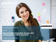 Werkstudent Digitales Design mit Schwerpunkt UX/UI (m/w/d) - Biberach (Riß)