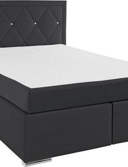 Leonique Boxbett Alfie, Bestseller, wahlweise mit Bettkasten, mit Straßsteinen im Kopfteil, H2, H3 und H4 wählbar